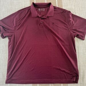 Ariat Men's Burgundy Performance Polo 2XL
